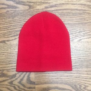 red beanie